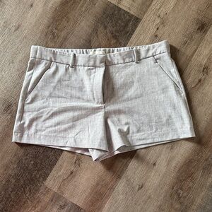 Abercrombie & Fitch Light Gray High Waist Shorts
